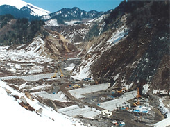 治山ダム工事（昭和59年度）