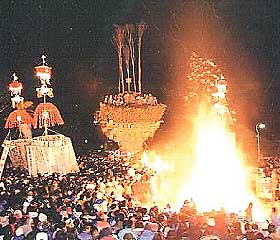 写真：道祖神祭り