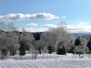 冬の赤井川村