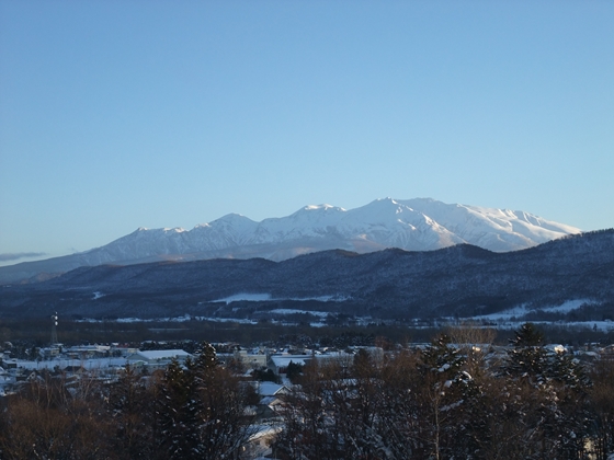 上川町から見える大雪山の山々