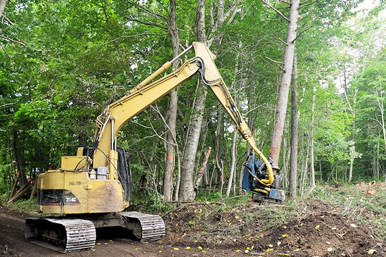 高性能林業機械による森林施業