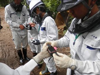 GPS測量機器の操作方法