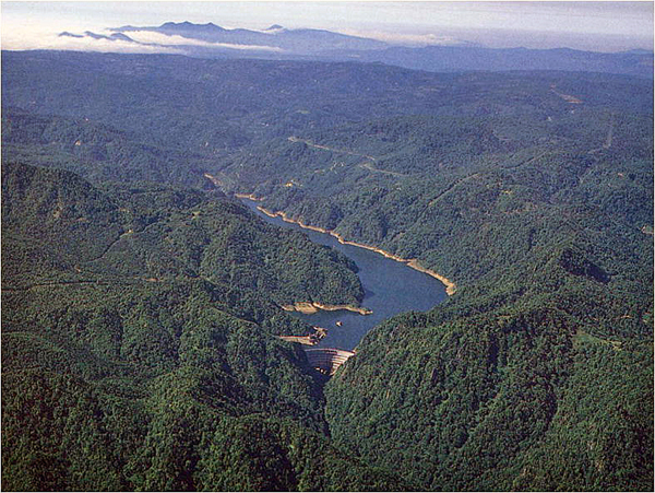 豊平峡ダム周辺に広がる定山渓国有林（札幌市）