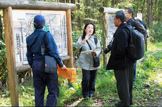 野幌森林公園で公園の概要を説明