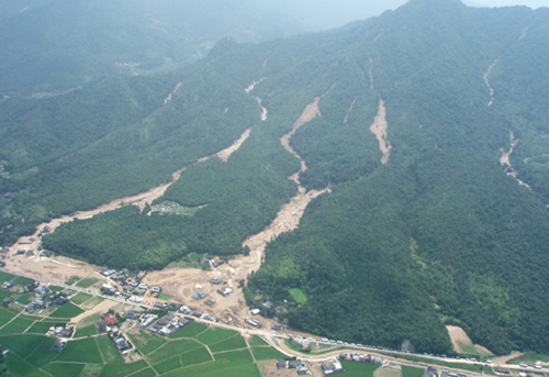 平成21（2009）年7月 中国・九州北部豪雨による被害（山口県防府市（ほうふし））
