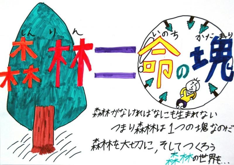 都島中学校の生徒さんの作品です。