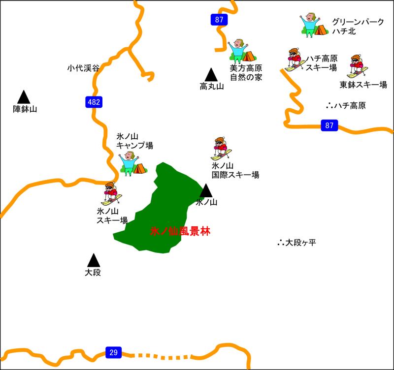 アクセスマップ　【氷ノ山】