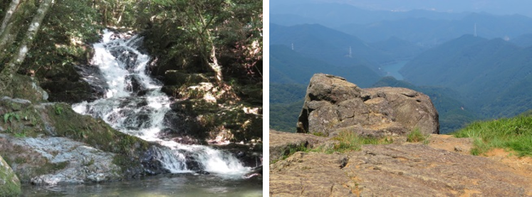 七重の滝と福智山