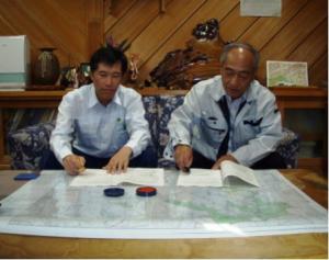 香美市物部町小川地域の森林整備推進に関する協定書