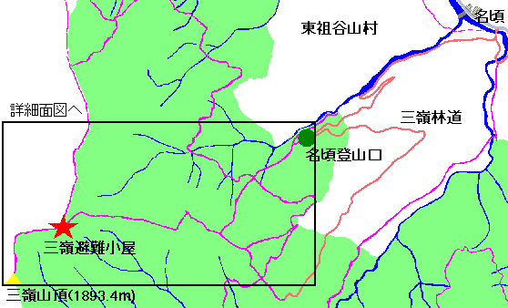 徳島県側からのルートマップ