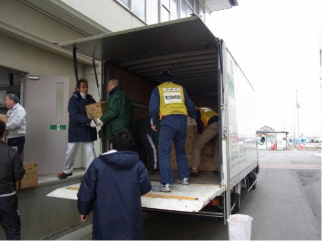 3月21日栗原市へ支援物資を搬送