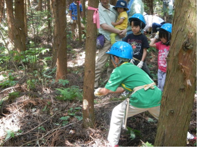 森林教室での体験学習