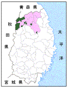 岩手北部署管内図