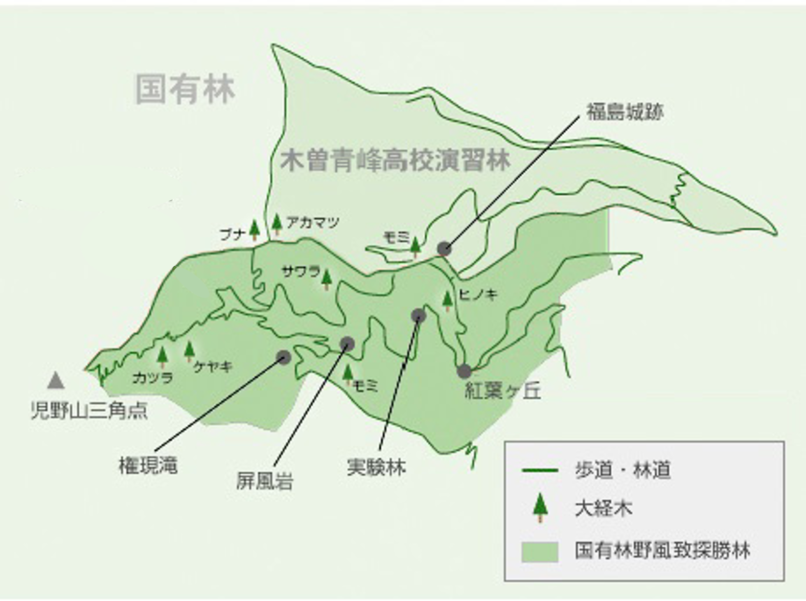 城山史跡の森位置図修正