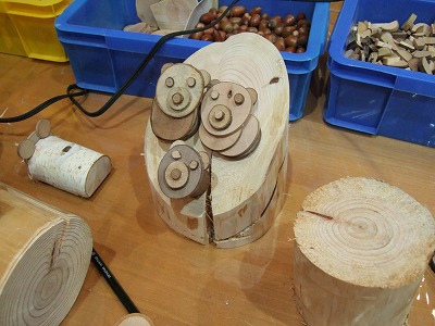 木工体験作品