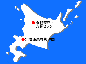 森林技術・支援センター位置図