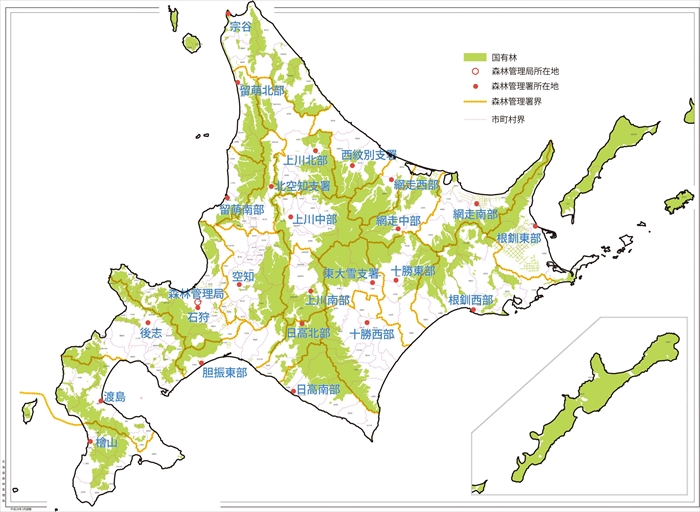 道局管内地図