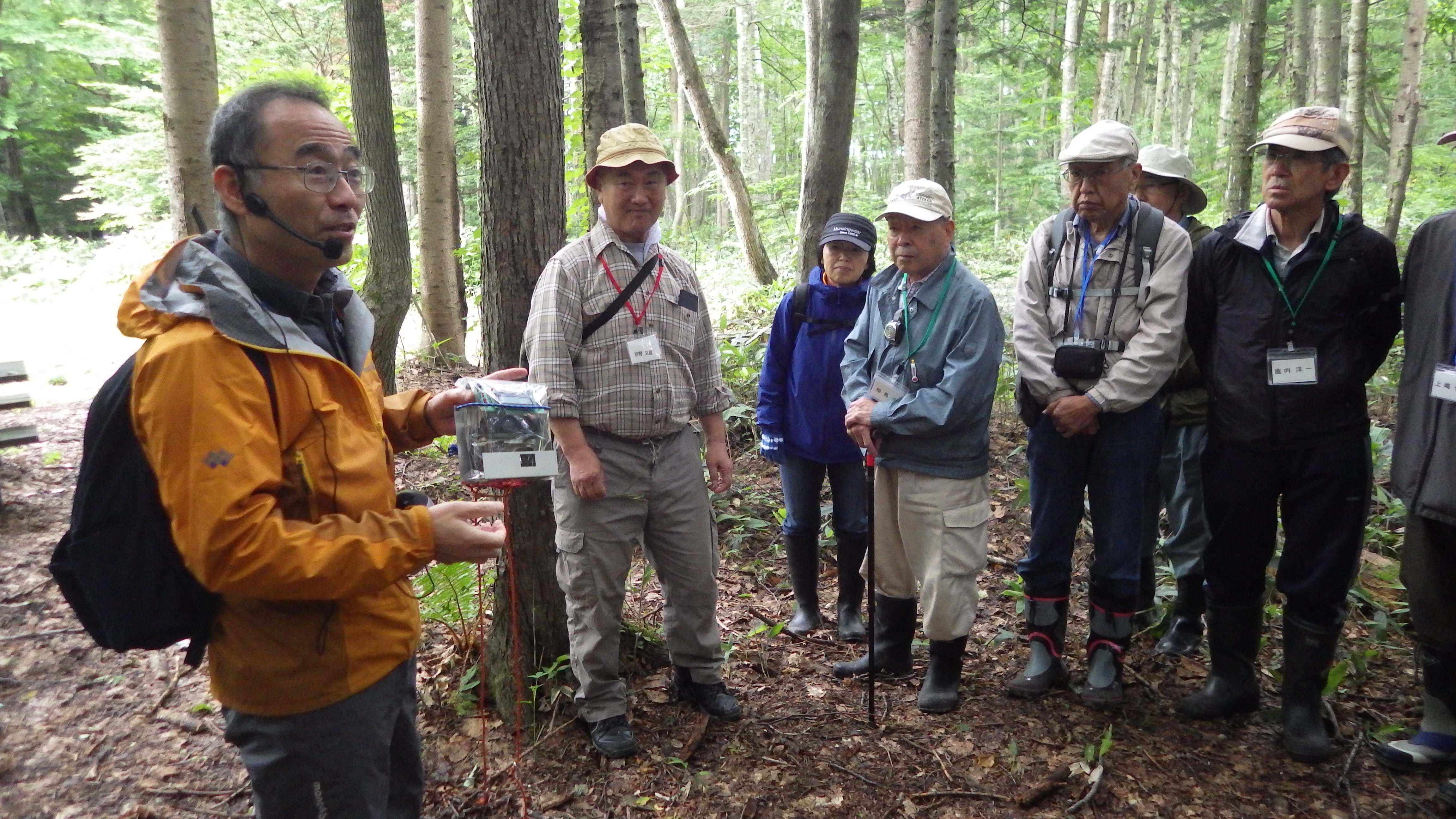 現地での実習風景