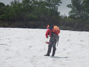 第一・第二雪渓間の小沢