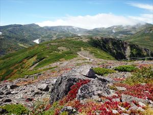 山頂からお鉢平方面