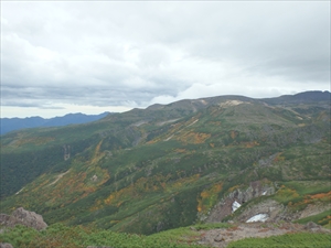 黒岳山頂より赤岳方面