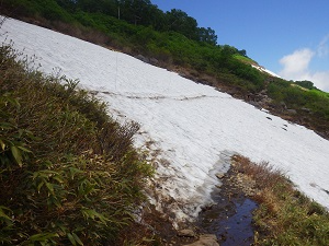 雪渓の状態