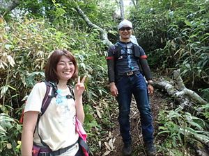 こちらの方も初めて風不死岳北尾根コースを登られたそうです。