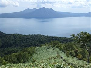 風不死岳と樽前山