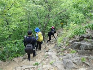 登山者の様子