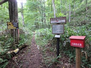 本日は夕日岳の入山口付近の悪路補修を行いました。