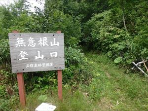 無意根山へ