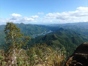 山頂から見たさっぽろ湖