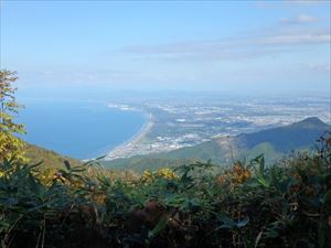 山頂から見た石狩方面