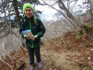 本日最初（7時）に入山された方です。