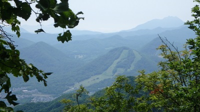 山頂手前から見た恵庭岳