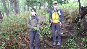 小雨の中入山口でお会いした方です。