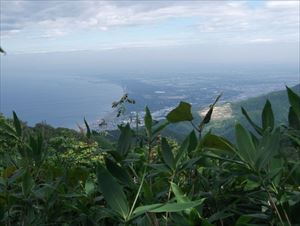 山頂から見た石狩方面