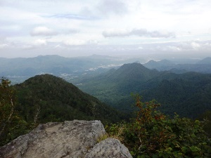 札幌市街方面は山頂から見ることができました