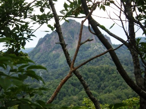 山頂から見た定山渓天狗岳