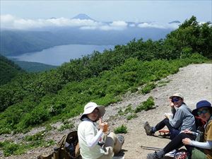 羊蹄山が眺望できます。