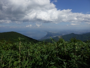 山頂から見た石狩方面