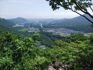 7合目付近から見た市街地