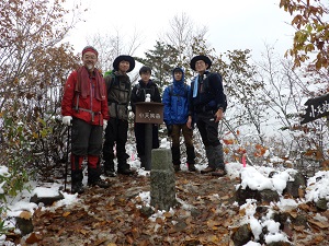 岩見沢東高校の登山部の皆さん