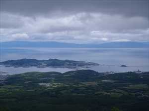 山頂からの白鳥大橋