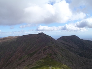 山頂よりホロホロ山方面