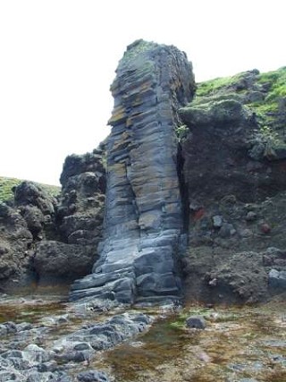 柱状節理の岩