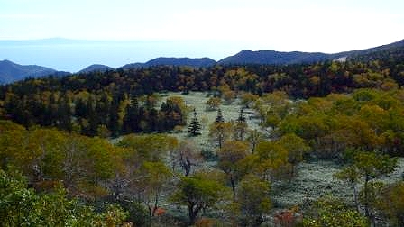 知床横断道路からは天気良ければ国後島が望める素晴らしい展望なのですが、風景に見とれていると、思わぬ所で車を止めている方も多い