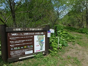 合流地点の看板