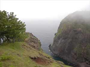 フレペの滝展望台からオホーツク海