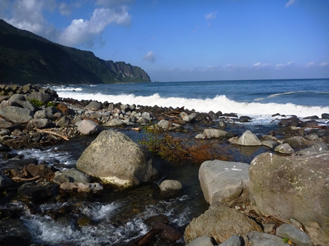 荒れ模様の海